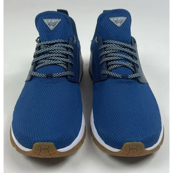 Columbia Crystal Springs PFG Mens Lace Up Blue White Shoes Fishing YM7820-469 - Picture 4 of 9